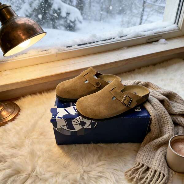Sapatos de couro grossos