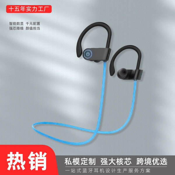 U8 fone de ouvido Bluetooth gancho auricular modelo esportiv