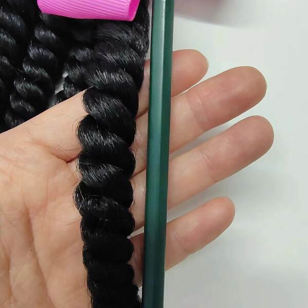Rabo de cavalo com penteado 2025 outono, trança torcida decorada com contas e laço borboleta