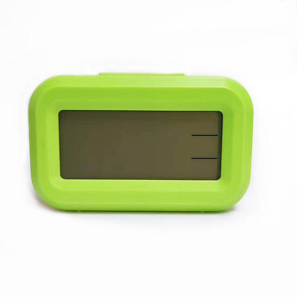Relógio inteligente de despertador de mini-LCD com luzes nocturnas, relógio estudantil bonito