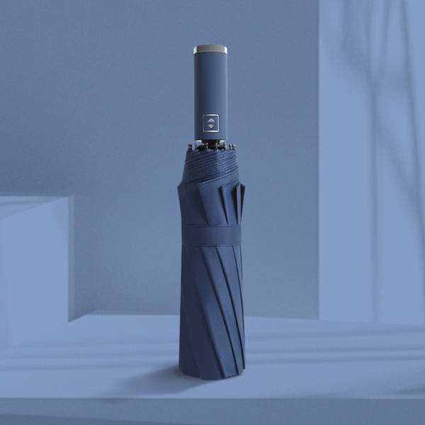 Um guarda-chuva totalmente automático de 24 ossos para homens e mulheres dobrável com um grande protetor solar avançado anti-ultravioleta anúncio por atacado personalizado