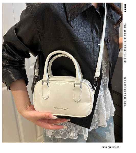 Bolsa tiracolo fashion simples quadrada 2025 verão nova coleção pérola laço borboleta ombro único transversal tendência
