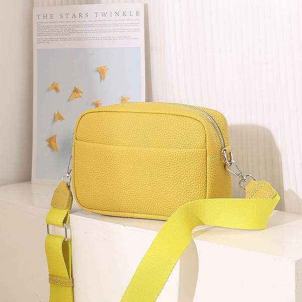 Bolsa feminina de couro PU preta