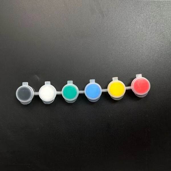 Painéis de acrílico para bonecas 3 ml 12 cores 6 cores Painéis de pintura de pedra para crianças