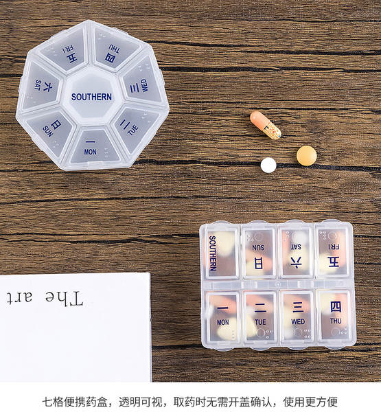 Caixa de Medicamentos Portátil 7 Dias