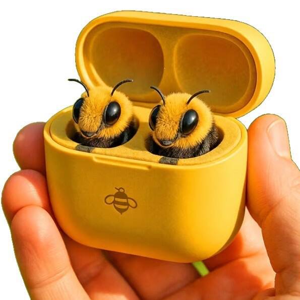 Cute Animal Shaped Bluetooth Earbuds 3D para fones de ouvido estéticos