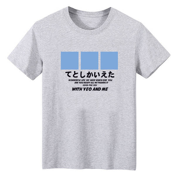 T-shirt masculino de pulseira curta de verão de gelo novo de lazer impresso em roupas de pulseira redonda T-shirt de pulseira meia pulseira de pulseira masculino