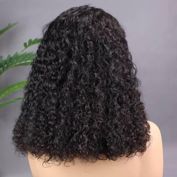 Jerry Curl Bob Wig Wigs Cabelo Humano Transparente 13*4