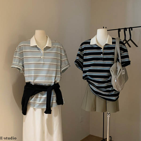 WGWE Mini Design Miu Cadeia Longa Cadeia Americana Cadeia Longa T-Shirt Verão W5986