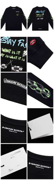 T-shirt correto cross-border Chrome Heart de alta qualidade dupla de algodão puro para homens e mulheres