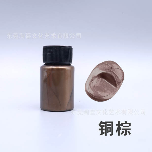 Pearl Acrylic Metal Color Color Alta Luz Ouro Prata Cobre Metal Color 20ml Manual Resistente à Água Brilhante Colorido