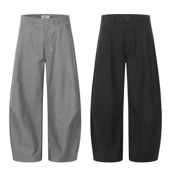 11KN Americano vintage curvado calças estereoscópico cortar calças relaxante relaxante homens e mulheres cleanfit simples calças compridas