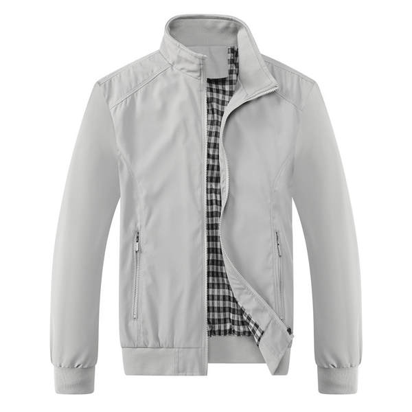 Jaqueta masculina 2025 nova coleção primavera outono casual transfronteiriço estilo coreano piloto aviador com zíper
