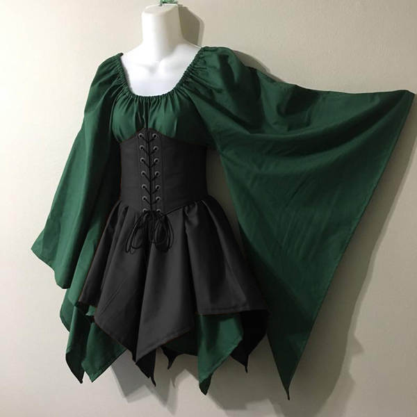 Vestido de longa-metragem feminino do drama medieval do Renascimento
