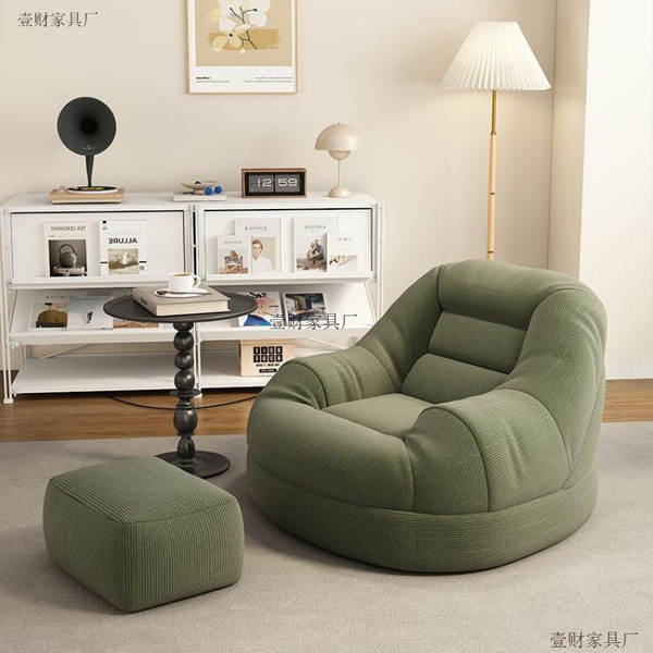 Sofá preguiçoso reclinável para dormir, poltrona individual para quarto, sofá pequeno para varanda, sala de estar, leitura e relaxamento