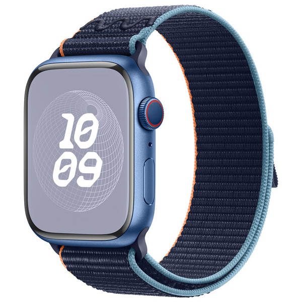Compatível com apple watch 11 pulseira iwatch s10/9/8 nike nylon loop