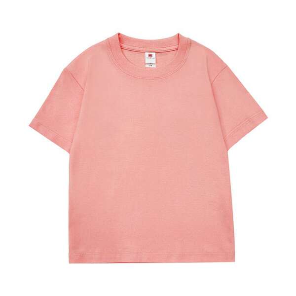Camiseta de algodão puro para crianças 220 gramas de algodão personalizado padrão de logotipo para crianças vestido de verão para o comércio exterior