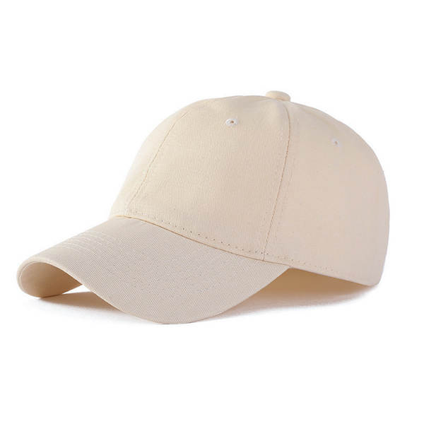 Novo chapéu de algodão puro, chapéu de beisebol feminino, chapéu de beisebol masculino