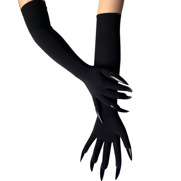 47 centímetros longas luvas de Halloween vestido com luvas longas cosplay luvas de Halloween