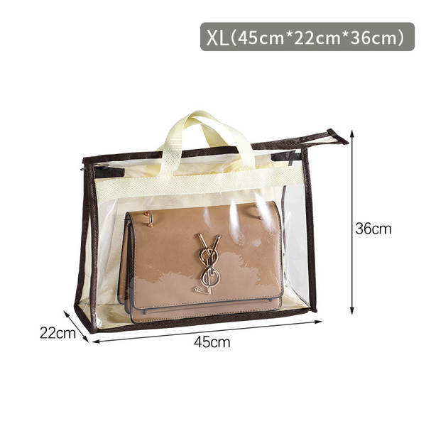 Saco de armazenamento de sacolas de alta capacidade do guarda-roupa suspenso de lixo de armazenamento do saco de armazenamento do PVC visível do saco de poeira