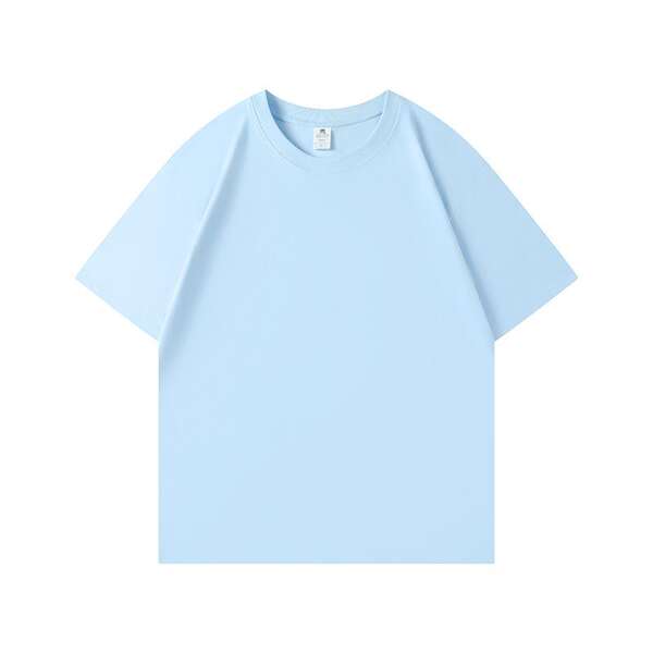 Camiseta de algodão puro para crianças 220 gramas de algodão personalizado padrão de logotipo para crianças vestido de verão para o comércio exterior