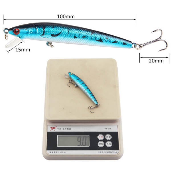 Peixes transfronteiriços 10cm/9g Peixes Flutuantes Simuladores de Peixes