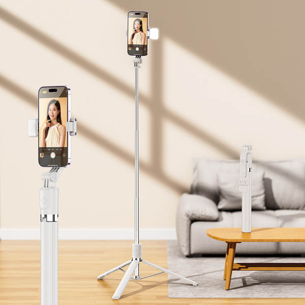 Transfronteiriço explosivo autofotógrafo base de três patas portátil Bluetooth controle remoto inteiro 360 ° rotação anti-tremor fotógrafo