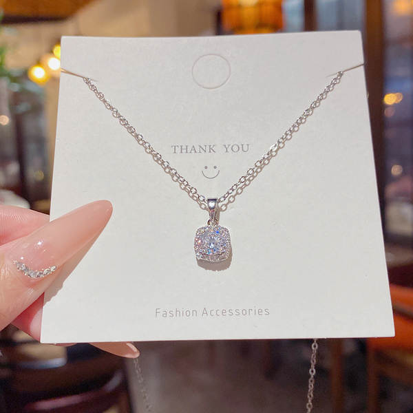 Colar feminino em titânio aço luxo não desbota versátil pendente sofisticado design exclusivo minimalista corrente clavícula acessório importação