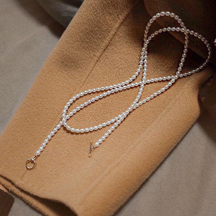 S925 Prata pura de prata quebrada de água doce natural pérola colar colarinho feminino de centenas de peças de luxo de luxo avançado