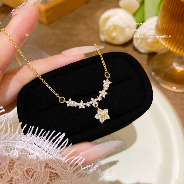 Colar feminino em titânio aço luxo não desbota versátil pendente sofisticado design exclusivo minimalista corrente clavícula acessório importação