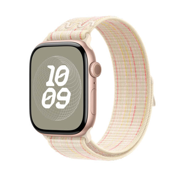 Compatível com apple watch 11 pulseira iwatch s10/9/8 nike nylon loop