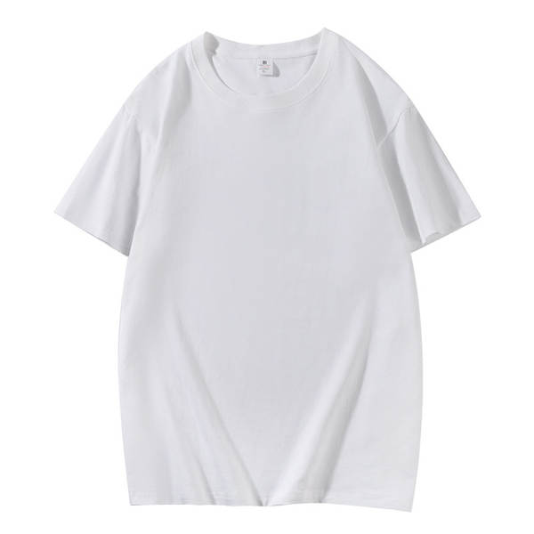 T-shirt de algodão curto personalizado padrão de logotipo de roupa de trabalho de casaco de algodão 220 gramas transfronteiriço comércio exterior atacado