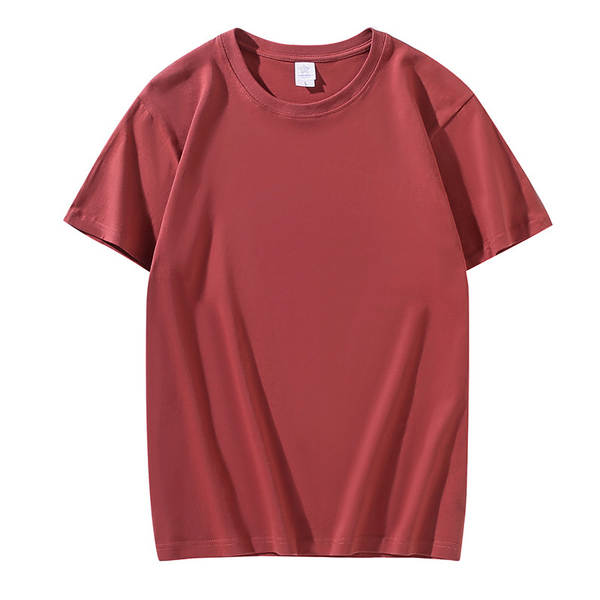 T-shirt de algodão curto de 200 gramas de madeira pura de algodão puro de 20 cores disponível para o fornecimento de camisetas culturais vazias de grande porte