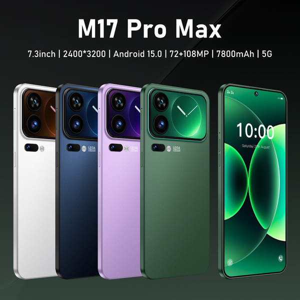 M17 Pro Max celular 16+1TB Android inteligente de 7,3 polegadas de tela grande fonte fábrica de venda direta para distribuição completa