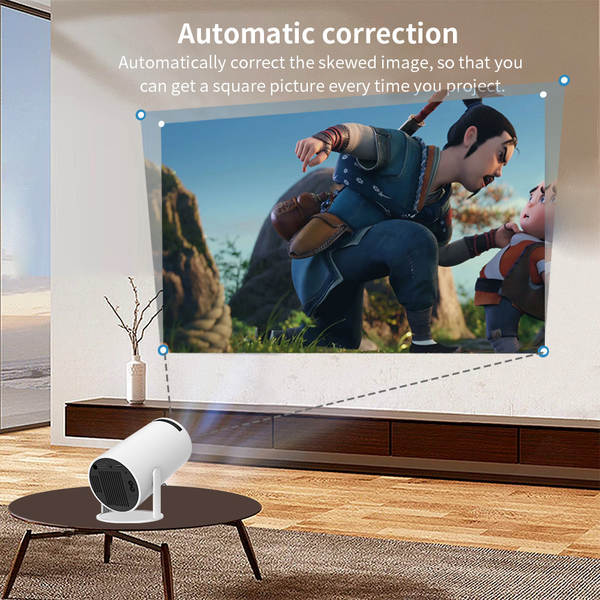 Projector HY300 Mini de alta definição, projetor portátil de canhão, projetor Wi-Fi transfronteiriço exclusivo