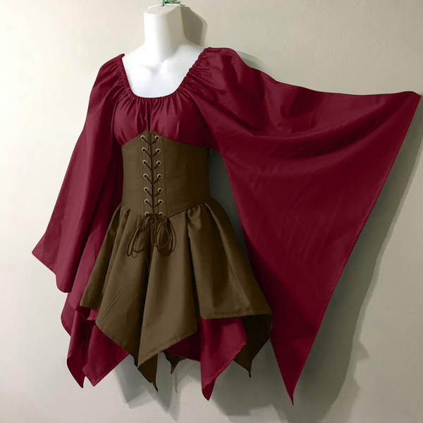Vestido de longa-metragem feminino do drama medieval do Renascimento