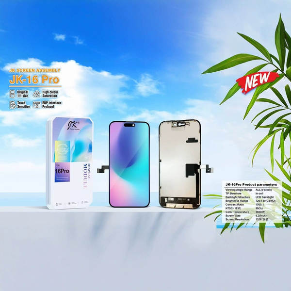 JK para Apple iPhone 16 16plus 16pro 16promax ecrã total LCD LCD