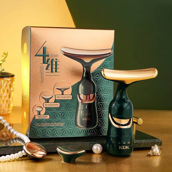 HIH máquina de massagem facial introdução máquina de beleza tripla máquina de beleza elétrica máquina de massagem facial de radiofrequência