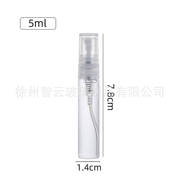 Pulverizador de vidro de garrafa de perfume 2ml3ml5ml10m de garrafa de vidro de desinfecção de névoa fina