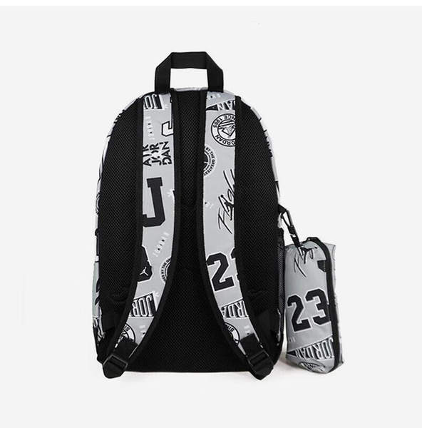 Mochila infantil Nike Jordan com zíper e padrão fashion clássico DJ5649-014