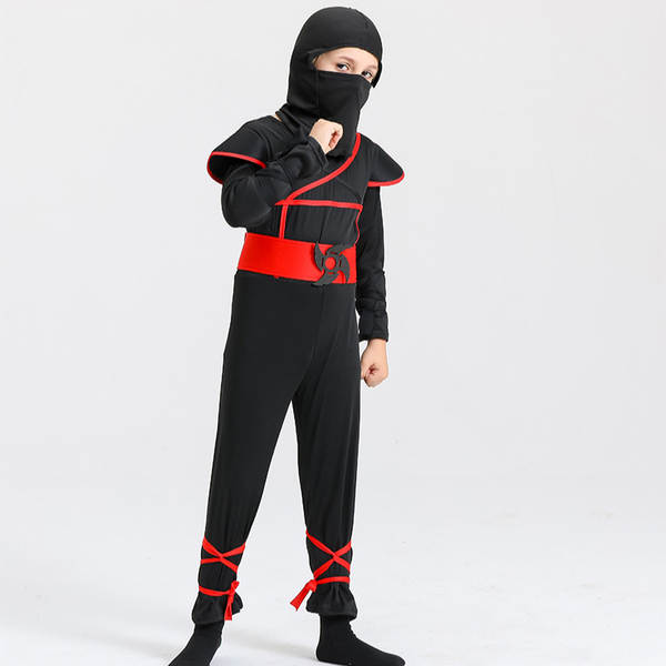 Halloween cosplay roupas infantis dança de ninja dança de fogo negro jogo de vestir cena de desempenho jogo de animação