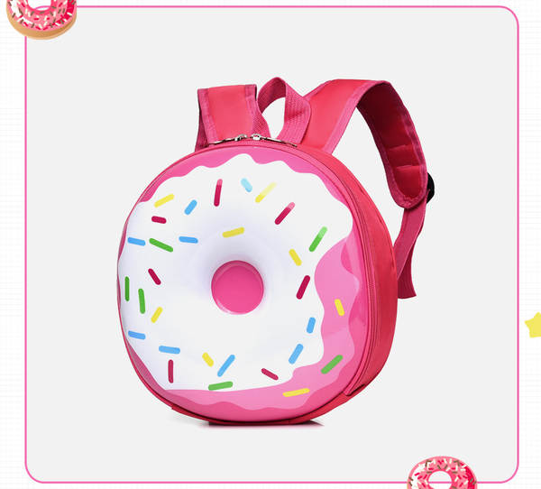 Cartão de criança novo desenho animado doce doce dois ombros mochila jardim de infância menino menina luz arco-íris mochila criativa