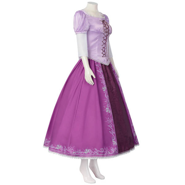 Flynn Riddler Príncipe cos traje Princesa de cabelos compridos Role de estréia Jogo de estréia roupas de palco