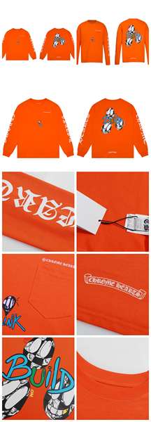 T-shirt correto cross-border Chrome Heart de alta qualidade dupla de algodão puro para homens e mulheres