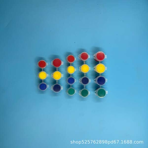Kit de tintas de acrílico 4 cores 3mldiy pinturas coloridas de bonecos de pintura de tinta de cor com certificação da UE para o meio ambiente