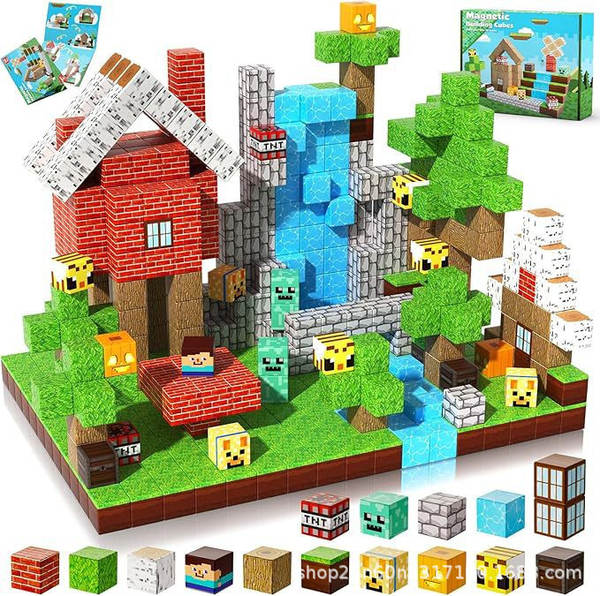 Amazon Magnetic Buiding Cubes Brinquedos de Construção Magnética