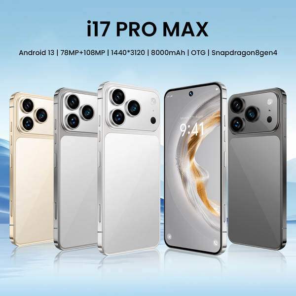 Novo i17Pro max celular transfronteiriço global versão 5g grande ecrã Android smartphone 12+512 celular de comércio exterior