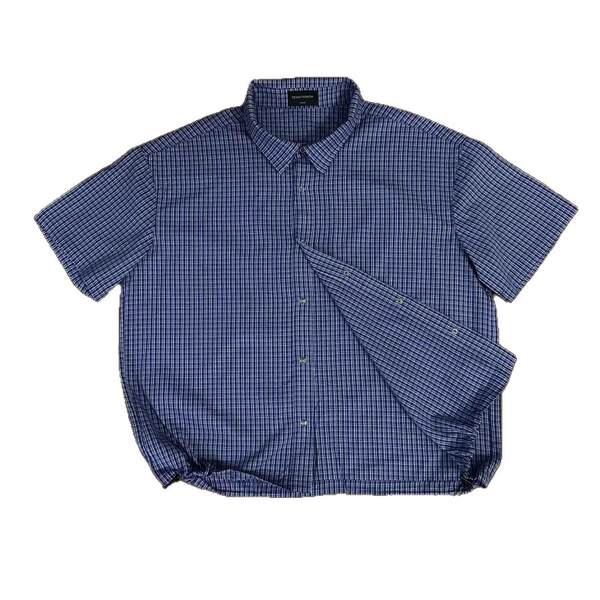 Transfronteiras de colheita manual royal bluegrass camisa curta curta curta curta estereótica camisa t-shirt