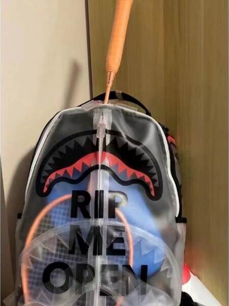Esporte SG mal-humorado tubarão mochila estudante transparente mochila mochila mochila mochila mochila mochila
