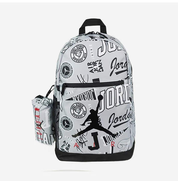 Mochila infantil Nike Jordan com zíper e padrão fashion clássico DJ5649-014